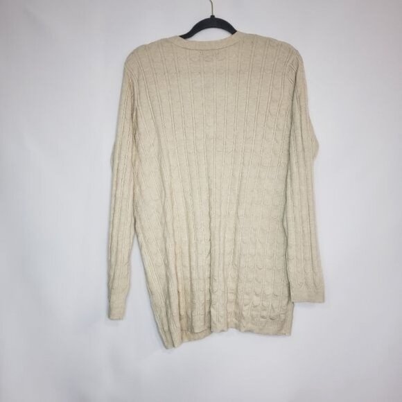 NWT Joseph A Long Sleeve Button Front Boyfriend Cardigan In Oatmeal Heather M - Picture 3 of 10